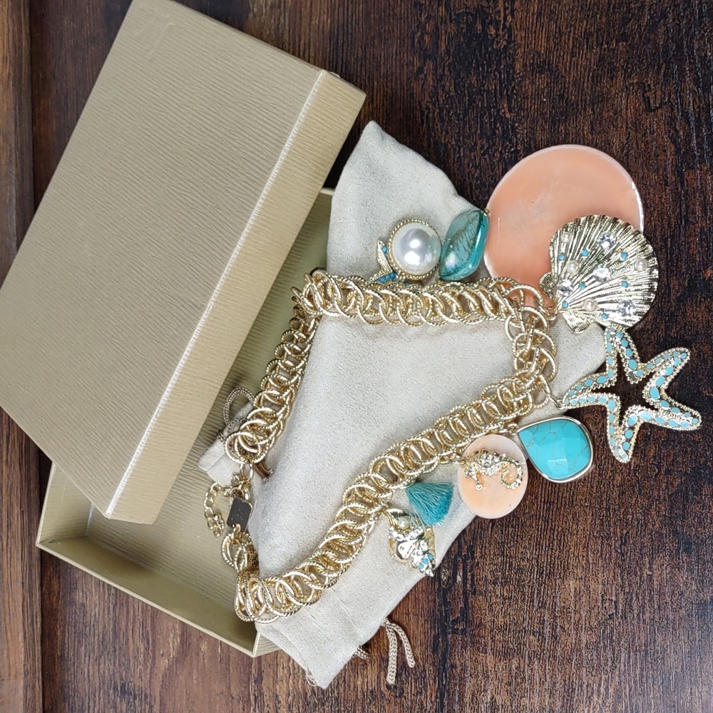 Off Park Collection "Ocean Beach" Charm Necklace